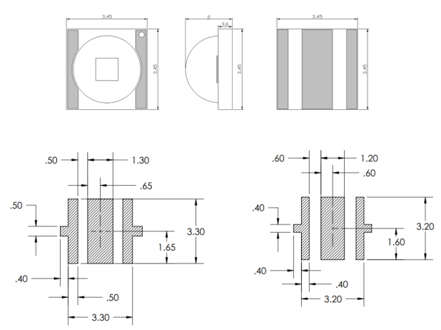 120度医学测试1W 3W 3535 940nm IR led