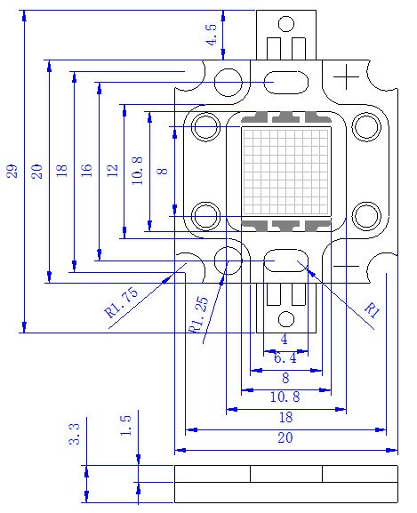 10W RGB红绿蓝620nm 520nm 460nm COB LED