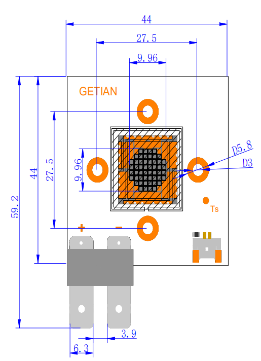 GT-FCST230W 230W 20000lm集成LED模组COB舞台灯