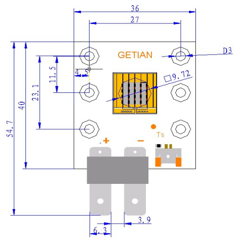 GT-PST200 12-14V 200W COB型线灯LED模组